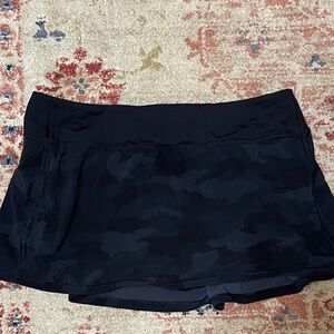 Lululemon Black Camouflage Skort